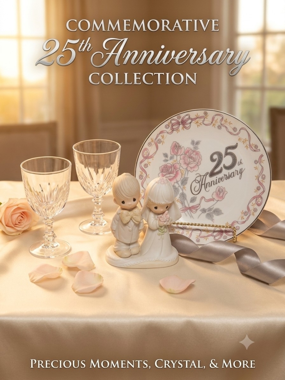 25th Wedding Anniversary 4-Piece Commemorative Bundle